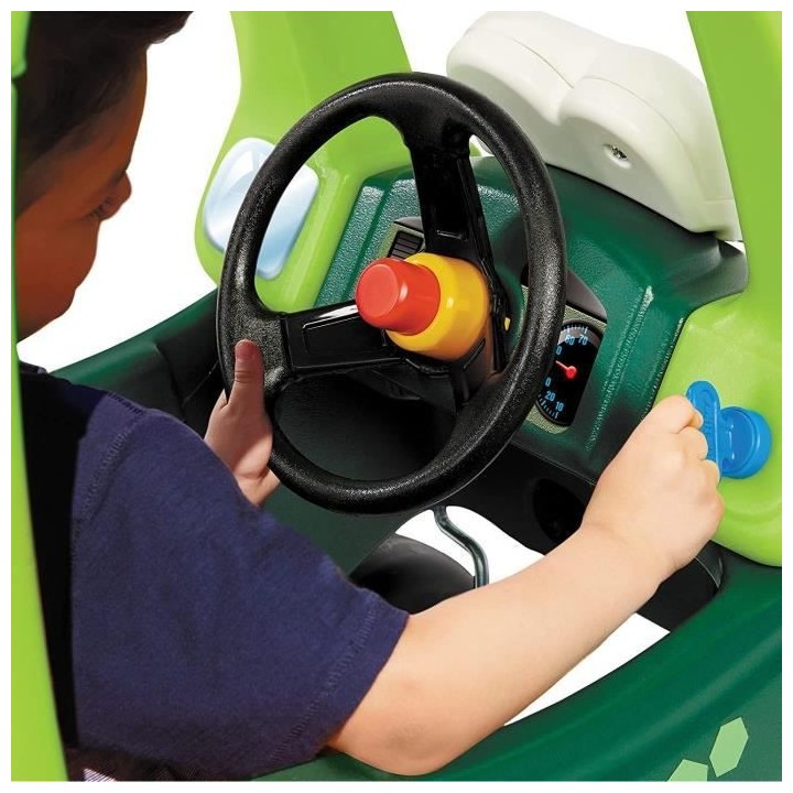 Little Tikes - Trotteur et Porteur Cozy Coupe Go Green Dino - Vert - A
