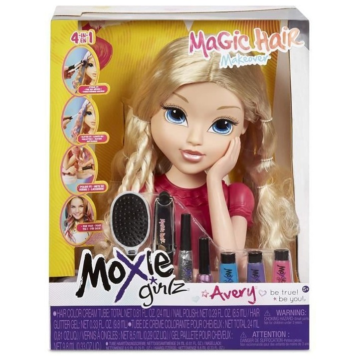 Moxie Girlz - Magic Hair Torso - Avery - Tete a coiffer et a maquiller