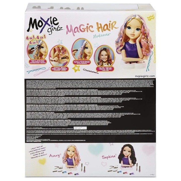 Moxie Girlz - Magic Hair Torso - Avery - Tete a coiffer et a maquiller