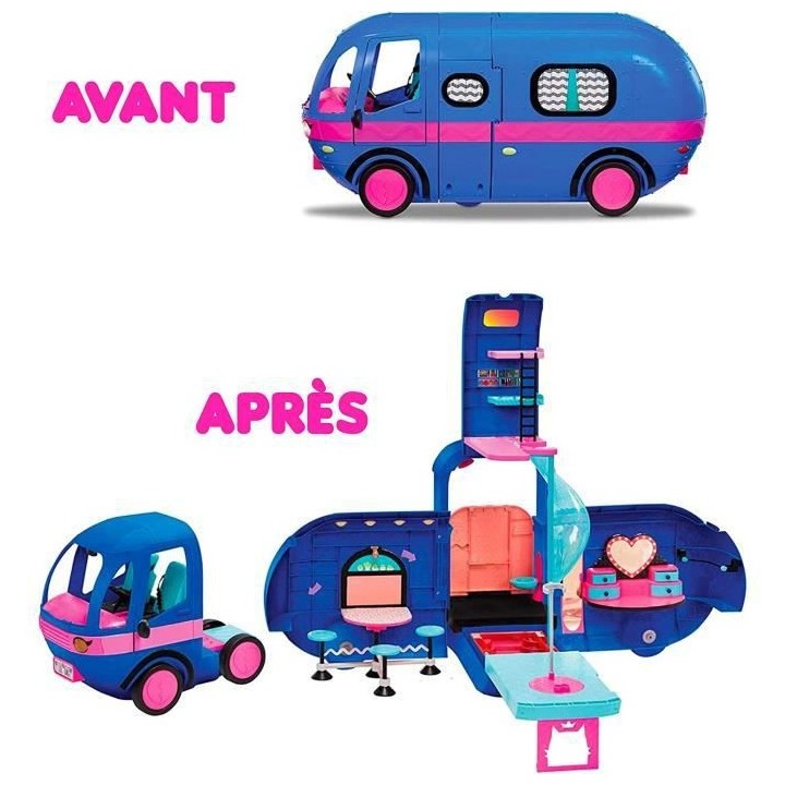 L.O.L. Surprise OMG - Glamper - Camping-Car pour Poupées - Bleu Elect