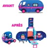 L.O.L. Surprise OMG - Glamper - Camping-Car pour Poupées - Bleu Electrique