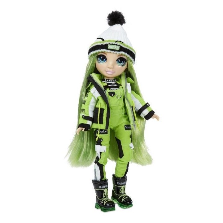 Rainbow High Winter Break Poupée Mannequin 28m - Jade Hunter - Verte