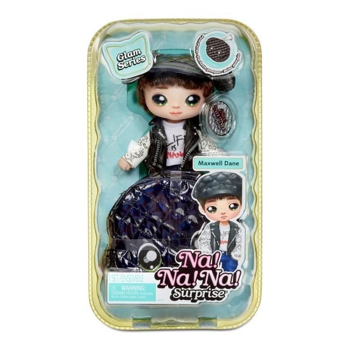 Na! Na! Na! Surprise Poupée 2-en-1 Pom Doll Glam Series - Maxwell Dan