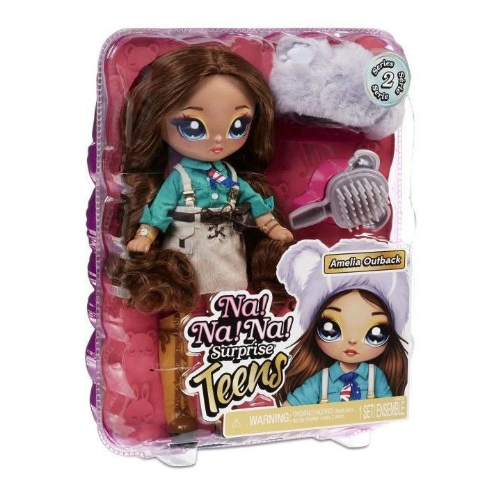 Na! Na! Na! Surprise - Poupée Mannequin Teens 28cm en Tissu - Amelia