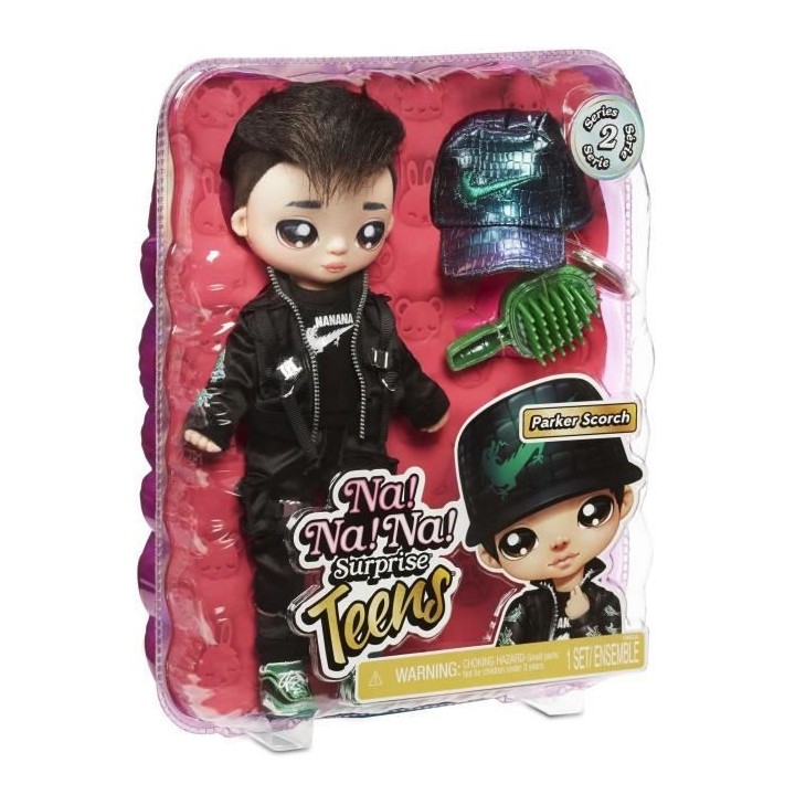 Na! Na! Na! Surprise - Poupée Mannequin Garçon Teens 28cm en Tissu -