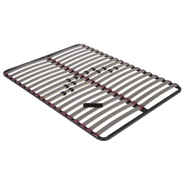 NEOLLAT 3 Sommier a lattes 160 x 200 cm + Pied central de renfort - 3