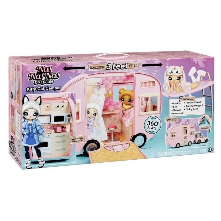 Na! Na! Na! Surprise - Camping-Car en Tissu Kitty-Car