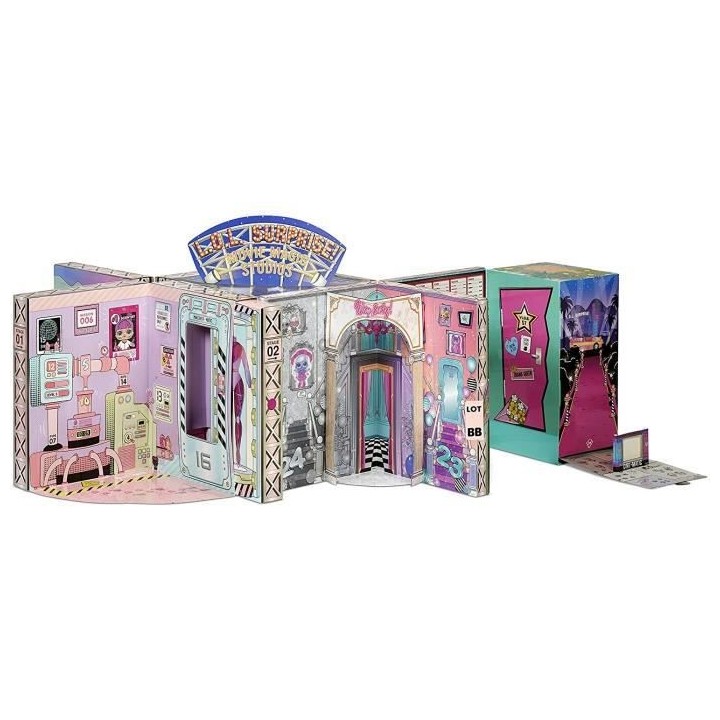 LOL Surprise OMG Movie Magic Studios + de 70 surprises, 12 poupées, 4