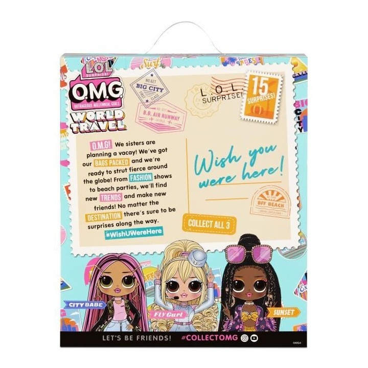 L.O.L. Surprise - Travel - Poupée Mannequin 25cm - Sunset
