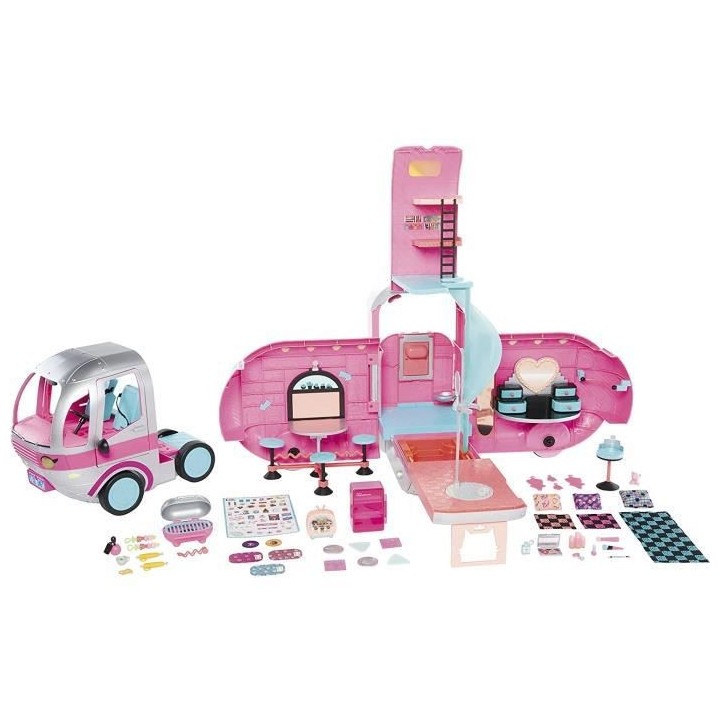 L.O.L. Surprise OMG - Glamper - Camping-Car pour Poupées - Argent Mé