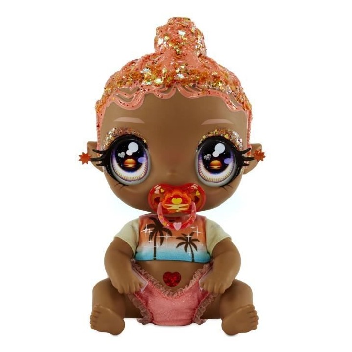 Glitter Babyz - Solana Sunburst - Rose Corail - Bébé 28 cm - Change