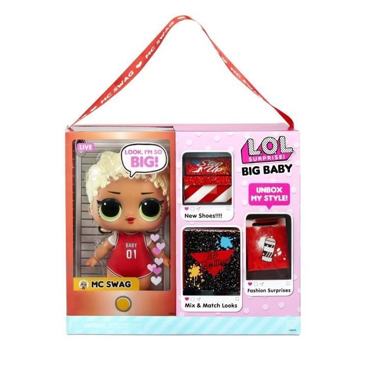 L.O.L. Surprise - Poupée Big Baby 30cm - M.C. Swag
