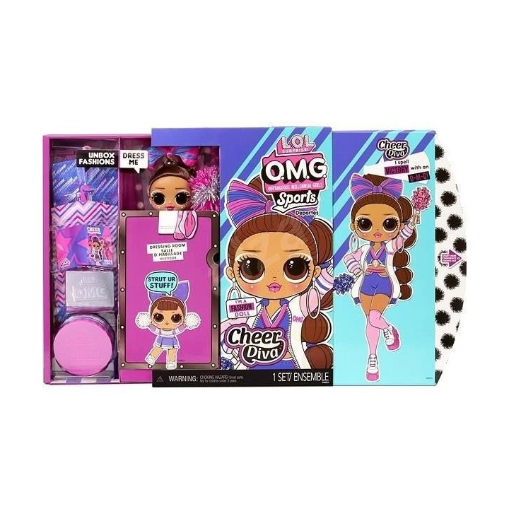 L.O.L. Surprise OMG Sports - Cheerleader - Poupée Mannequin 24cm