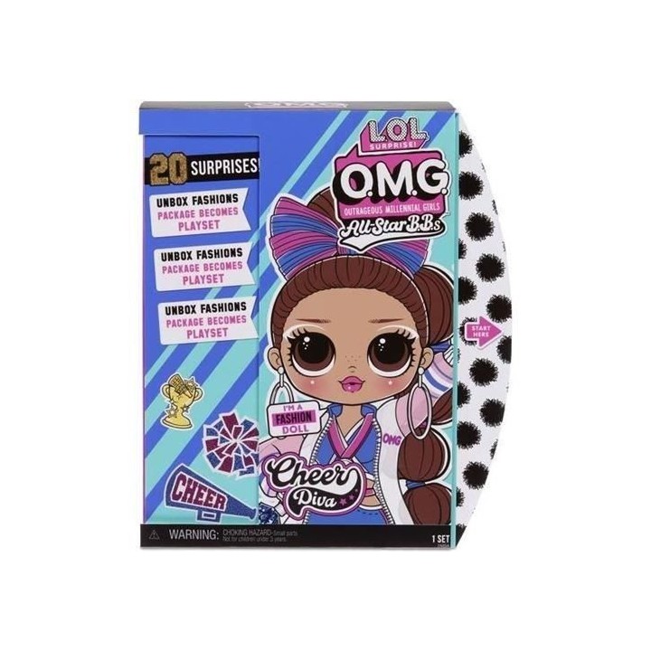 L.O.L. Surprise OMG Sports - Cheerleader - Poupée Mannequin 24cm