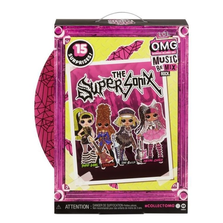 L.O.L. Surprise OMG Remix Rock - Metal Chick and Electric Guitar - Pou