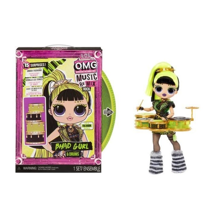 L.O.L. Surprise OMG Remix Rock - Bhad Gurl and Drums - Poupée Mannequ