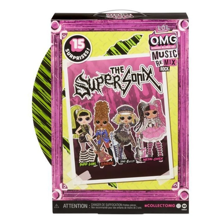 L.O.L. Surprise OMG Remix Rock - Bhad Gurl and Drums - Poupée Mannequ