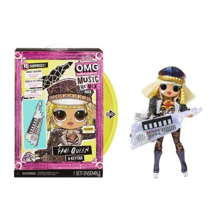 L.O.L. Surprise OMG Remix Rock - Fame Queen and Keytar - Poupée Manne