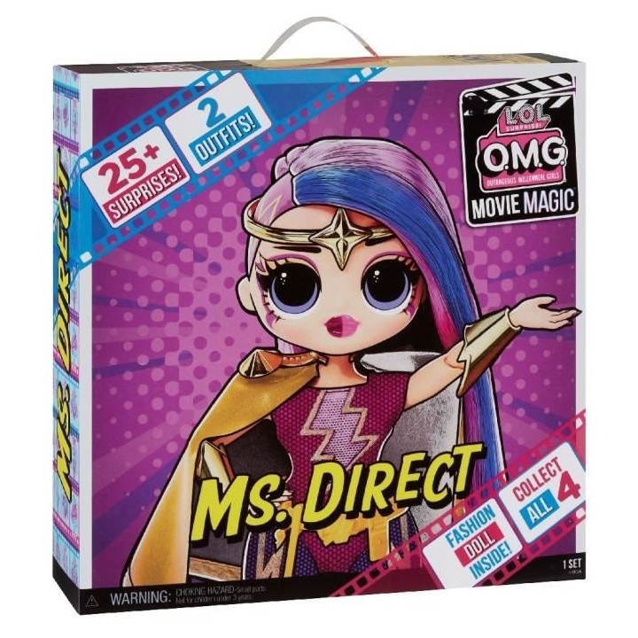 L.O.L. Surprise OMG Movie Magic - Ms. Direct - Poupée Mannequin 24cm