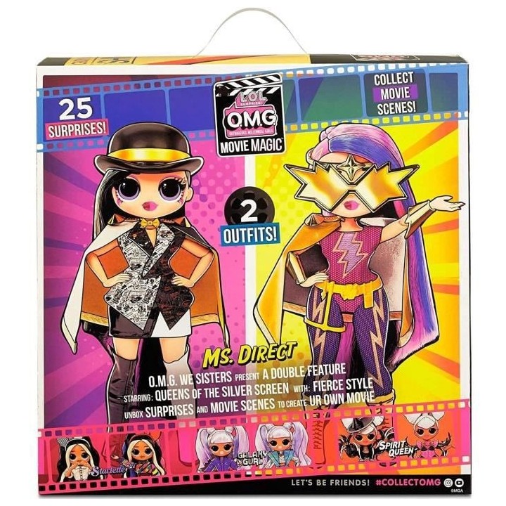 L.O.L. Surprise OMG Movie Magic - Ms. Direct - Poupée Mannequin 24cm
