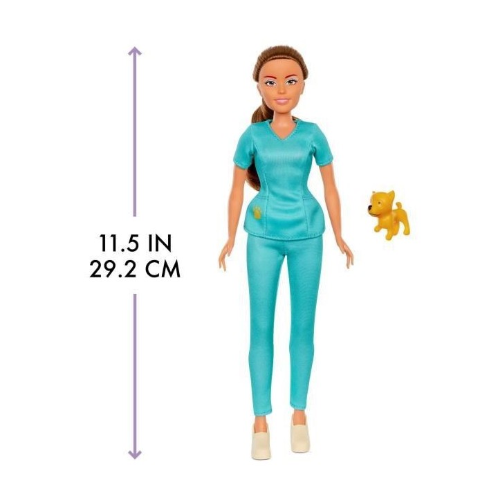 Dream Ella I AM Fashion Doll - Vétérinaire - Poupée Mannequin 29 cm