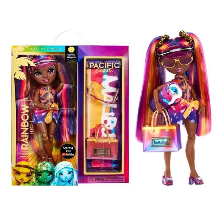 Rainbow High - Pacific Coast - Phaedra - Poupée Mannequin 28 cm et Ac