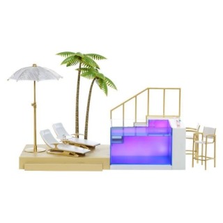 Rainbow High - Coffret de Jeux et Accessoires - Beach Club et Piscine