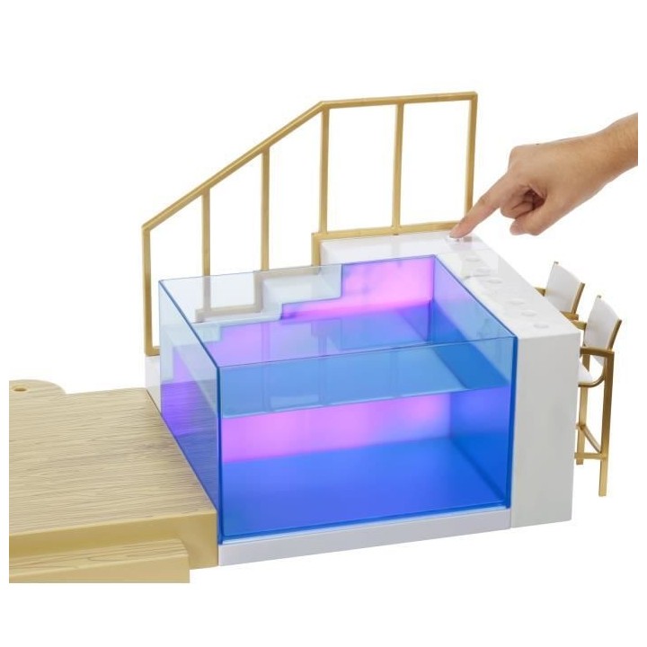 Rainbow High - Coffret de Jeux et Accessoires - Beach Club et Piscine