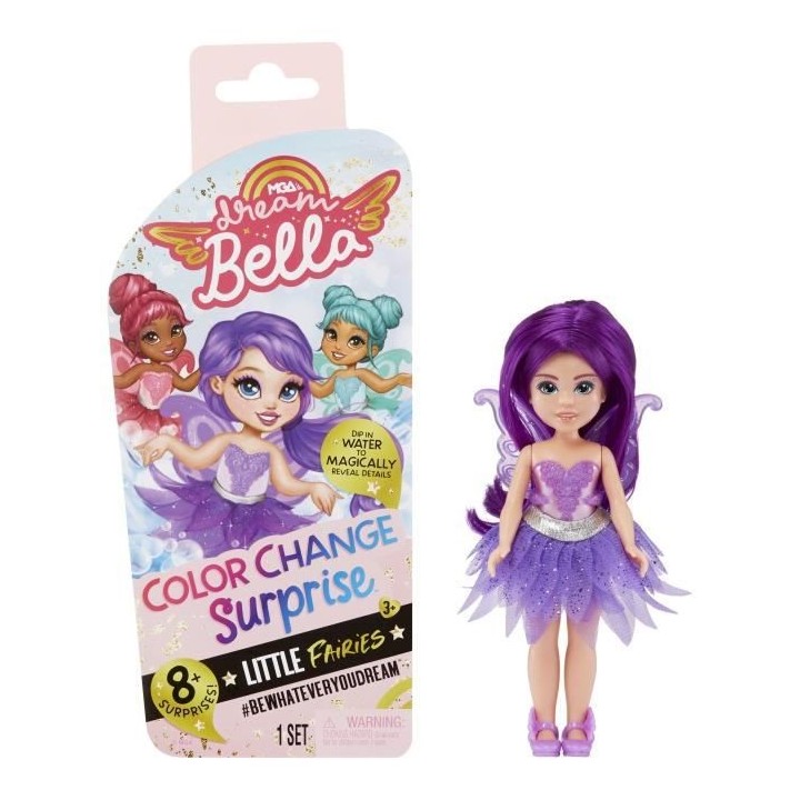 Dream Bella - Color Change Surprise - Petite Fée Aubrey 14 cm - Viole