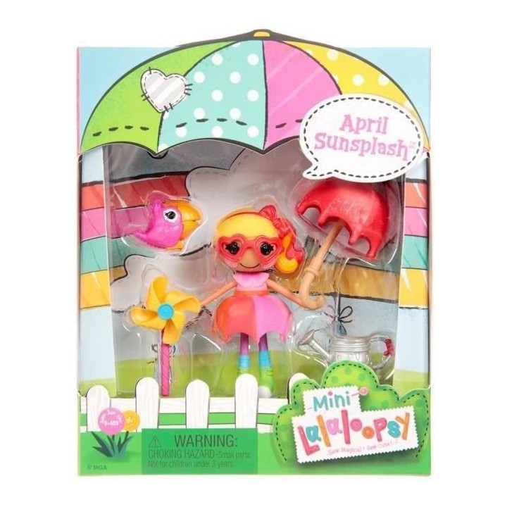 Mini Lalaloopsy - Petite Poupée 7,6 cm - April Sunsplash - 3 ans et +