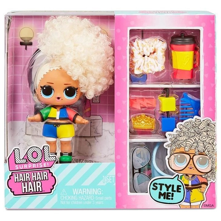 L.O.L. Surprise - Hair Hair Hair Mini Poupée avec Cheveux et Accessoi