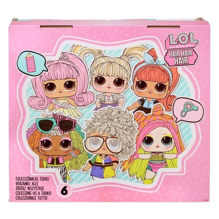 L.O.L. Surprise - Hair Hair Hair Mini Poupée avec Cheveux et Accessoi
