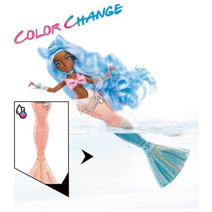 Mermaze Mermaidz - Shellnelle - Poupée Mannequin Sirene 34cm - Change