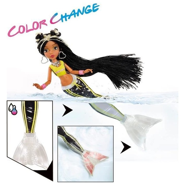 Mermaze Mermaidz - Jordie - Poupée Mannequin Sirene 34cm - Change de