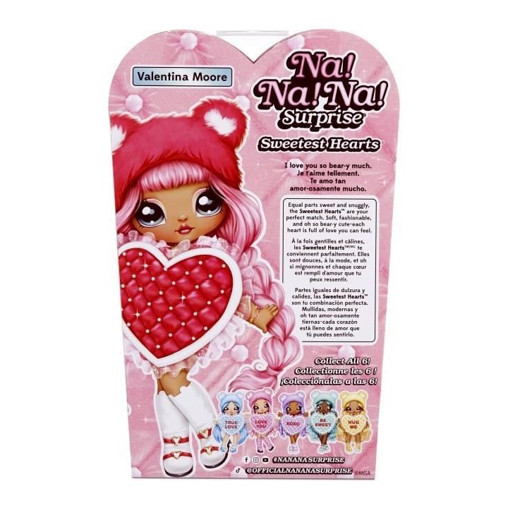 Na! Na! Na! Surprise - Sweetest Hearts Valentina Moore - Poupée en Ti