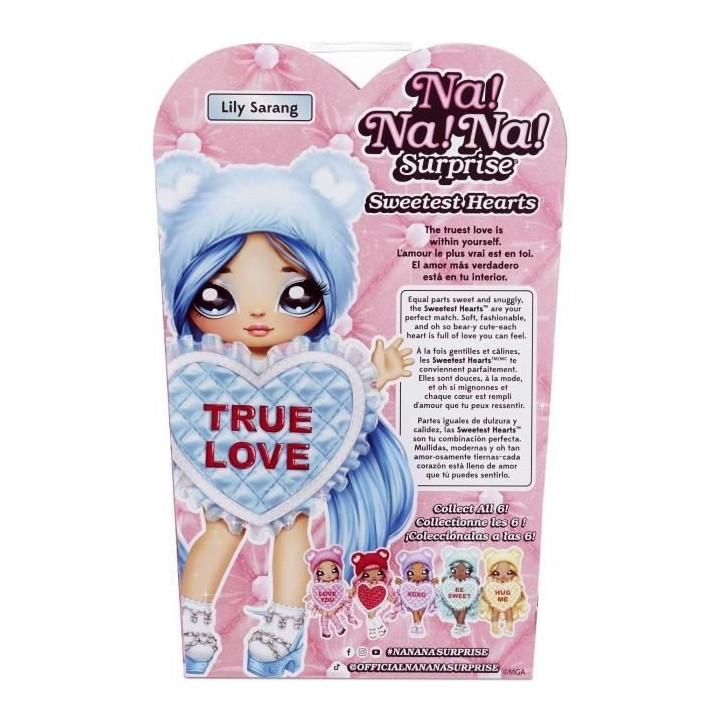 Na! Na! Na! Surprise - Sweetest Hearts Lily Sarang - Poupée en Tissu