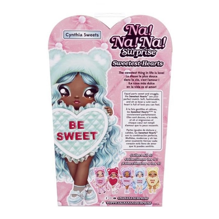 Na! Na! Na! Surprise - Sweetest Hearts Cynthia Sweets - Poupée en Tis