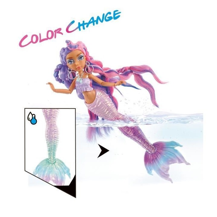 Mermaze Mermaidz - Kishiko - Poupée Mannequin Sirene 34cm - Change de