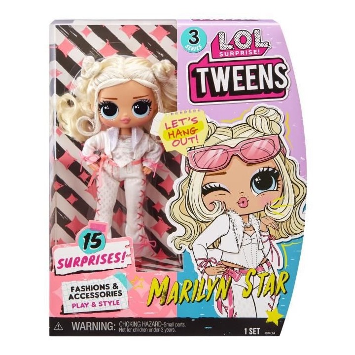 L.O.L. Surprise - Tweens Série 3 - Poupée Mannequin 15cm - Marilyn S