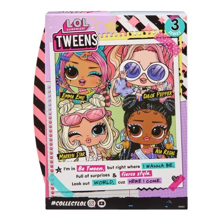 L.O.L. Surprise - Tweens Série 3 - Poupée Mannequin 15cm - Marilyn S