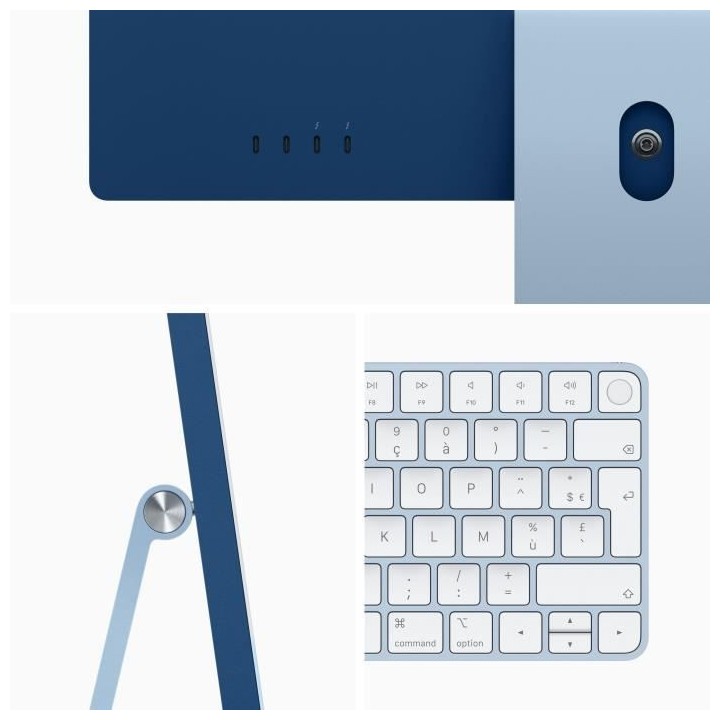 Apple - 24 iMac Retina 4,5K (2021) - Puce Apple M1 - RAM 8Go - Stockag