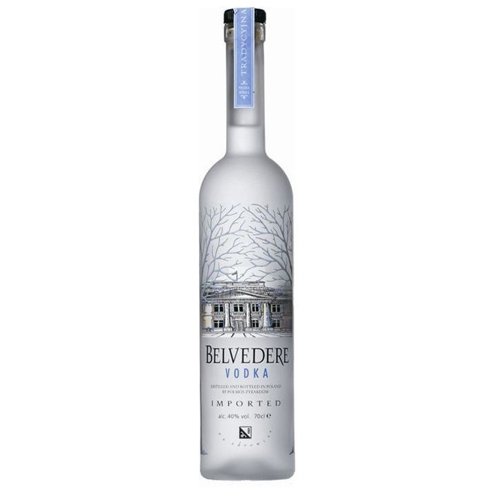 Vodka Belvedere - Vodka de céréales - Pologne - 40%vol - 70cl
