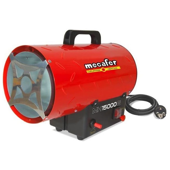 MECAFER Chauffage a gaz avec turbine incorporée 15000 W MH15000G