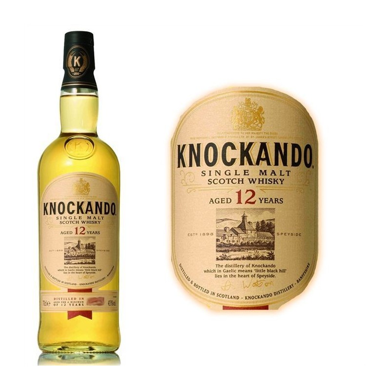 Whisky écossais avec étui 70cl Knockando