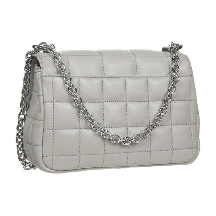 Michael Kors Petit sac porté épaule Soho en cuir matelassé Gris