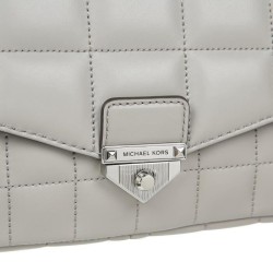 Michael Kors Petit sac porté épaule Soho en cuir matelassé Gris