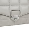 Michael Kors Petit sac porté épaule Soho en cuir matelassé Gris