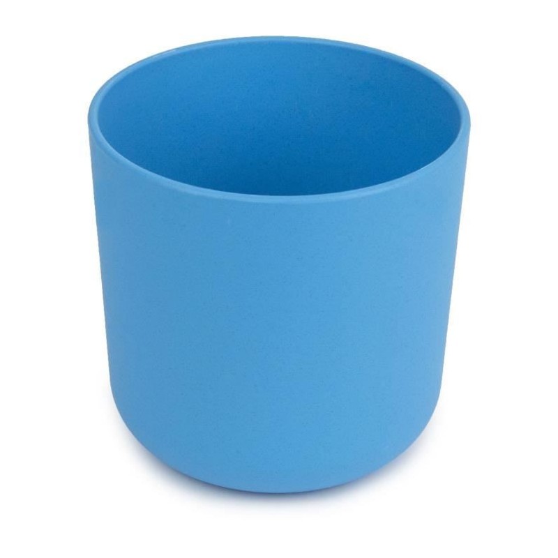 MILL'O BÉBÉ - GOBELET 100% BIOSOURCÉE ET BIODÉGRADABLE - SANS BPA - MICRO-ONDABLE - BLEU d 8 x h 7,8 cm