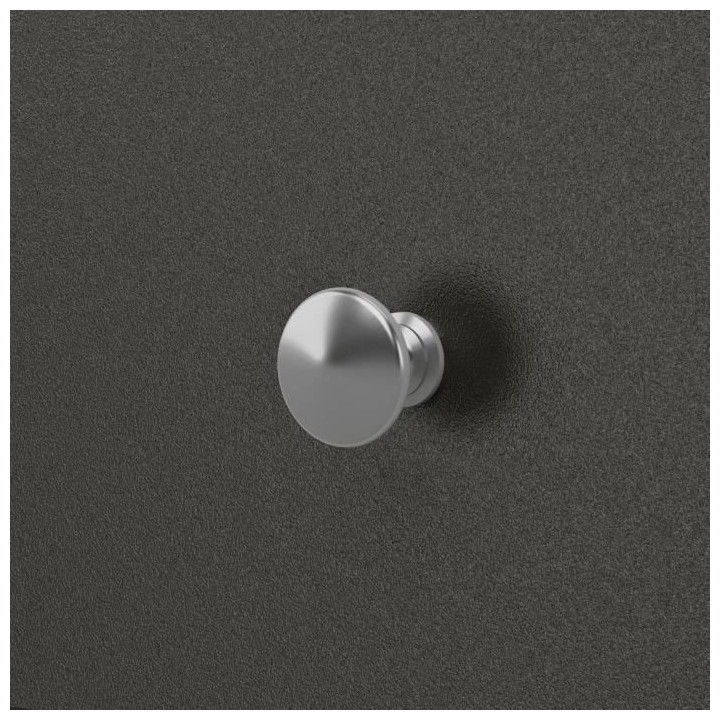 Buffet bas - Gris mat et plateau décor bois - Classique - DESSY - L 1