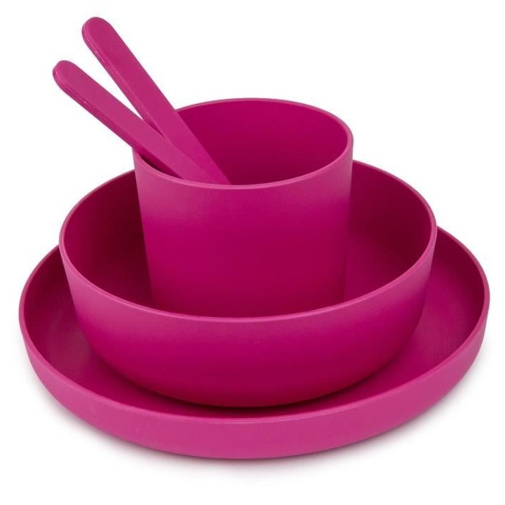 MILL'O BÉBÉ - SET VAISSELLE (ASSIETTE, BOL, GOBELET, CUILLERE, FOURC